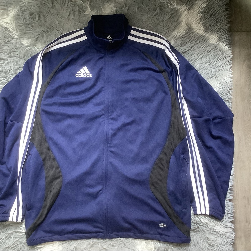 Navy blue Adidas Clima Cool jacket